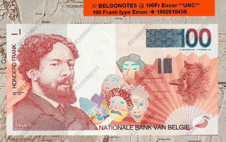 100 Francs Type Ensor **UNC**  Lot 1902610459