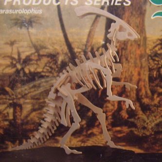 3D-Kit Model Dinosaurus Parasaurolophus Houten speelgoed