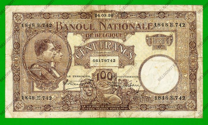 100 Francs Type Nationale reeks Mauve 1926* Lot 1902619742