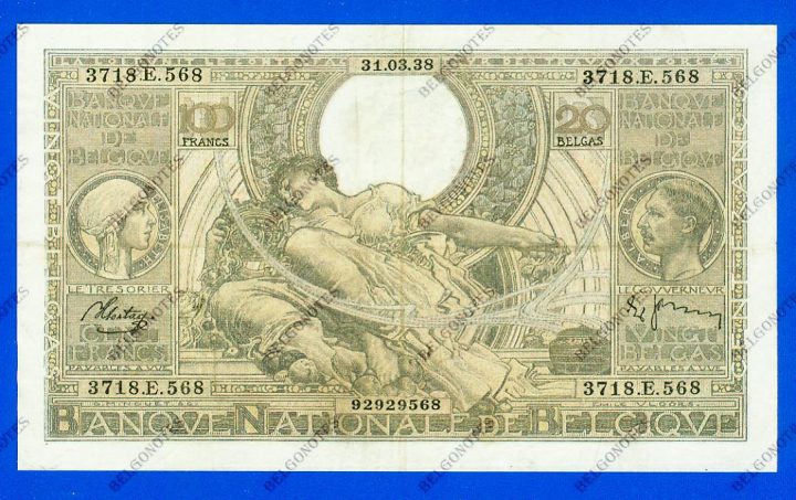 100 Francs Type Vloors 1938 * Lot 1902619568