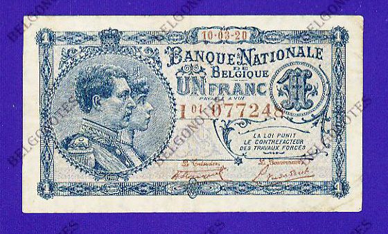 1 Franc Type Nat. reeks 1920*Lot 1902617248
