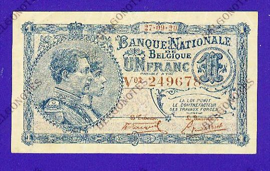 1 Franc Type Nat. reeks 1920**AUNC**Lot 1902619678