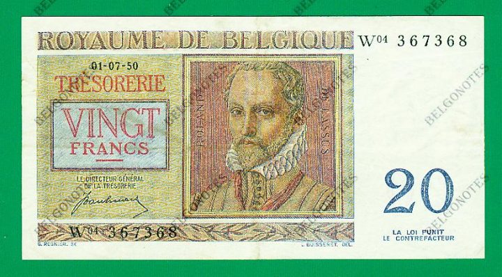 20 Francs type Regnier*01-07-1950*Lot 1902617368