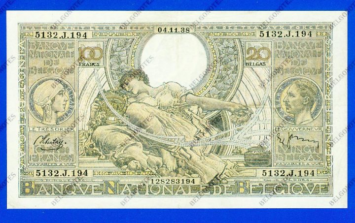100 Francs Type Vloors 1938 * Lot 1902613194