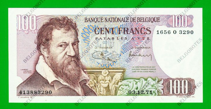 100 Francs Type Lombard 1971 **AUNC** Lot 1902613290