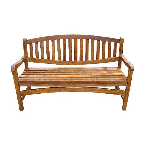 Ovale Bank 150 in teak