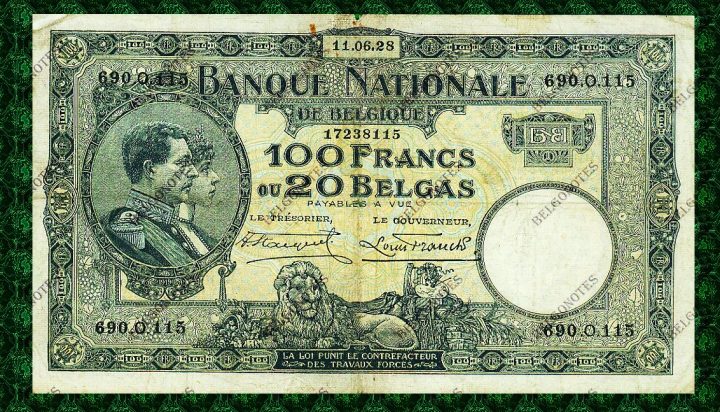 100 Francs Type Nat. reeks 1928*Lot 1902618115