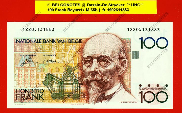 100 Frank Type Beyaert **UNC** Dassin-De Strycker * Lot 1902611883