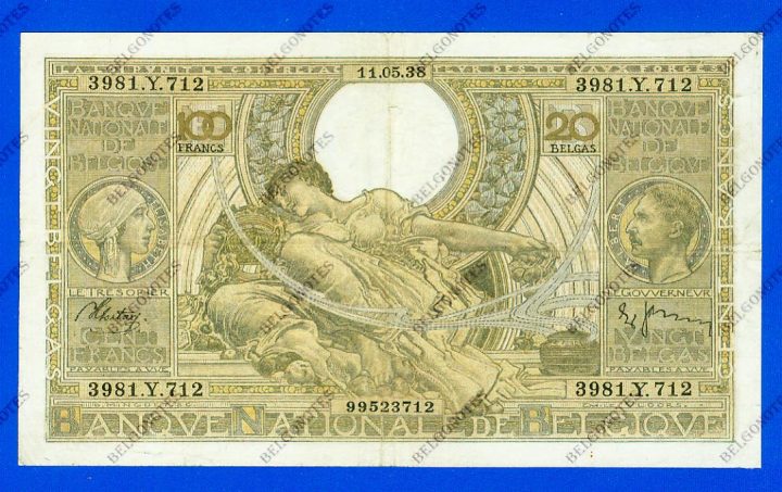 100 Francs Type Vloors 1938 * Lot 1902613712