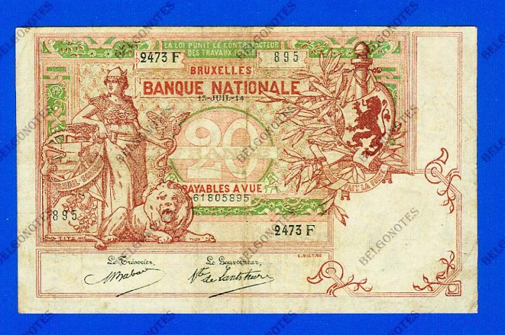 20 Francs Type Vermiljoen 1914* Lot 1902612473