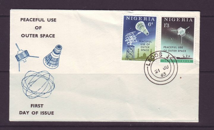 Ruimtevaart FDC8 Nigeria