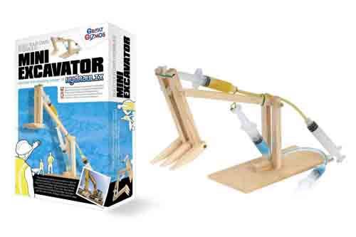 Hydraulix Graafmachine - Houten educatief speelgoed