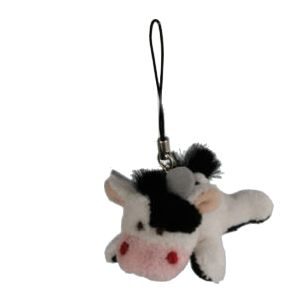 GSM Hangertje Mobile Charm Pluche Animals : Koe