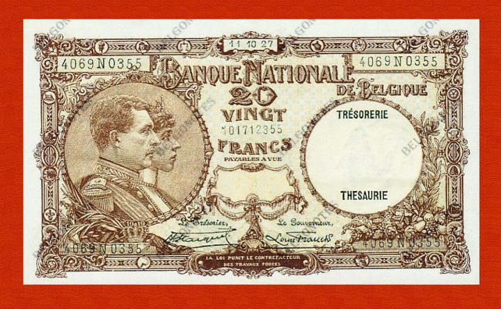 20 Francs Type '1919' **UNC**1927** Lot 1902610355