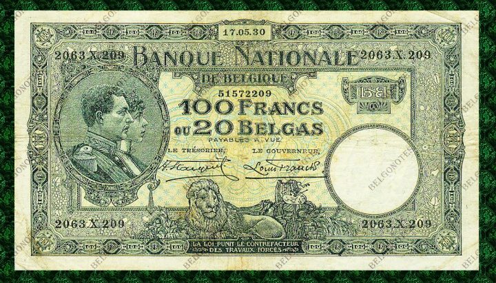 100 Francs Type Nat. reeks 1930*Lot 1902612209