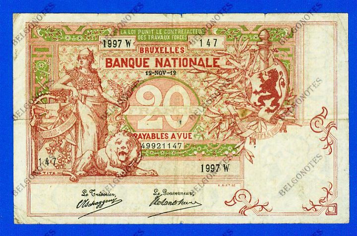 20 Francs Type Vermiljoen 1912 * Lot 1902611997