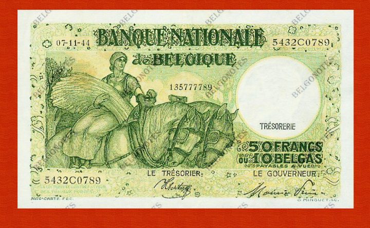 50 Francs Type Anto Carte **UNC**1944** Lot 1902610789