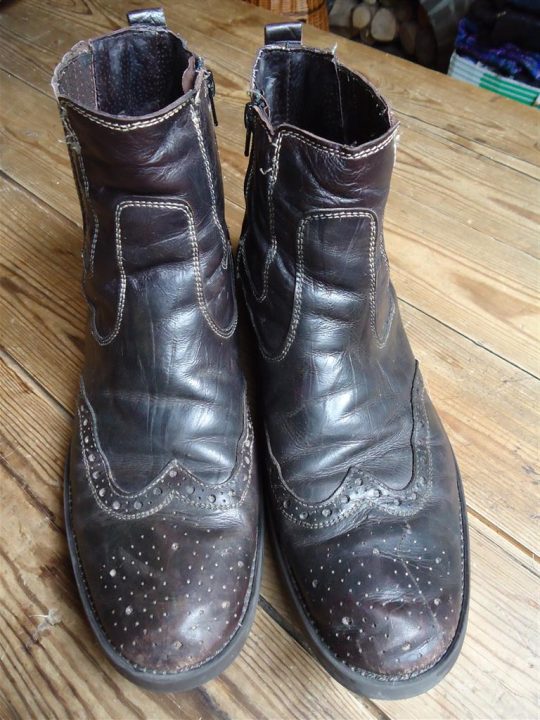lederen heren bottines
