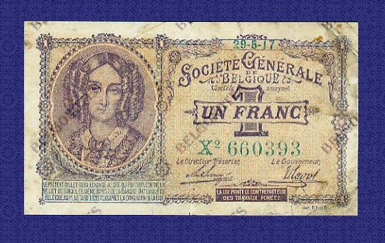 1 Franc Société Générale 1917 *Lot 1902610393