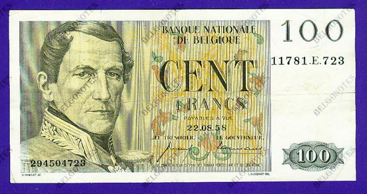 100 Francs Type Eeuwfeest*1958*Lot 1902614723