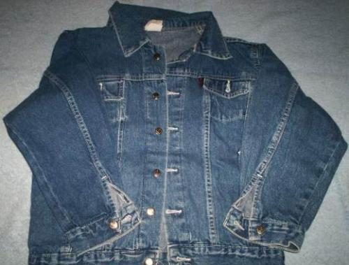Jeansvest met beertje voor 8-10 jaar