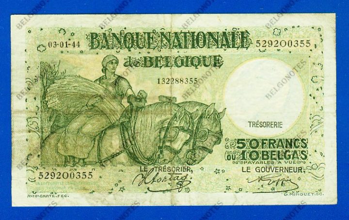 50 Francs Type Anto carte 03-01-1944*.Lot 1902610355