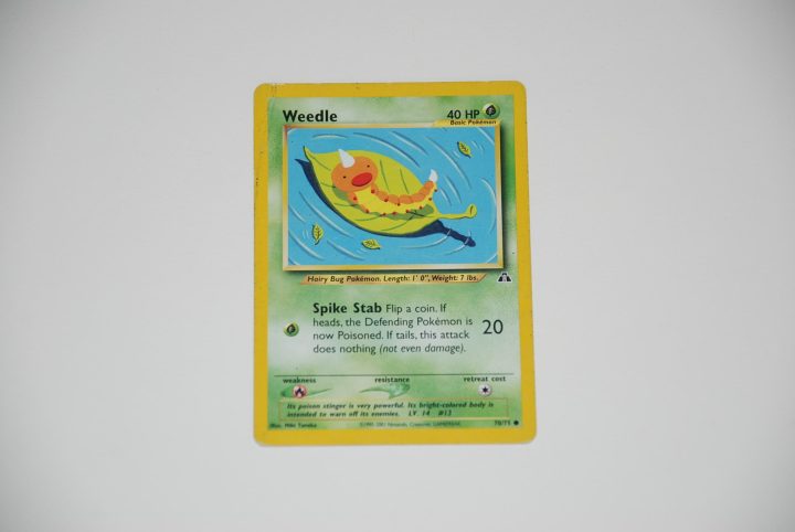 pokemon kaart weedle lv 14