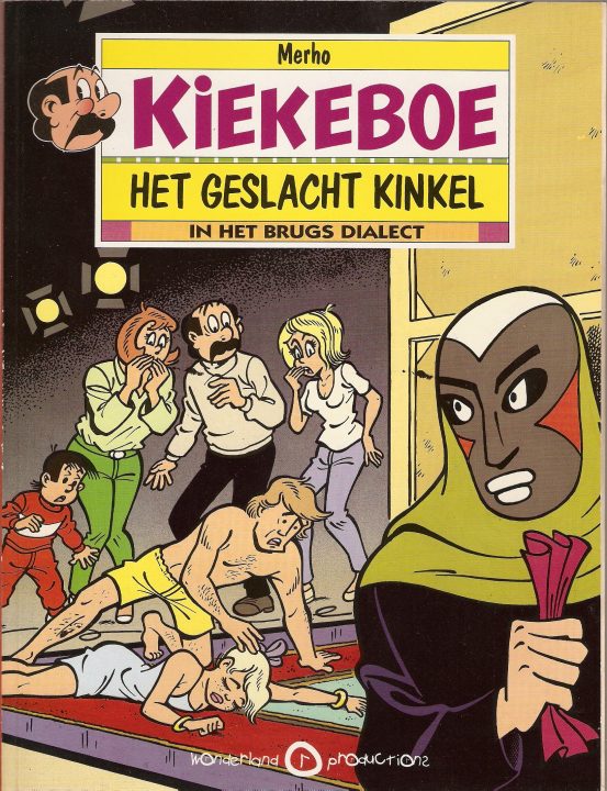 2 strips Kiekeboe in het brugs dialect.