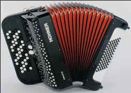 HOHNER do1, 72bassen, 4registers, SPLINTERNIEUW