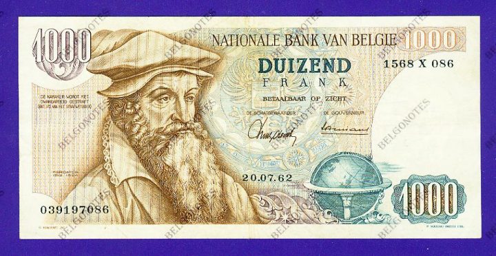 1000 Francs Type Mercator 1962 * Lot 1902617086