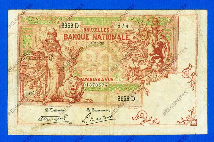 20 Francs Type Vermiljoen 1920 * Lot 1902611574