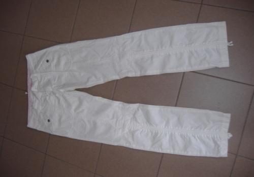 Mooie trendy witte broek PLUSMINUS maat "S"