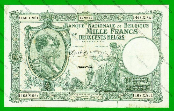 1000 Francs Type Nationale reeks 1942* Lot 1902617861