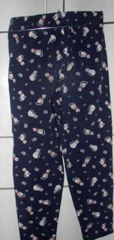 Donkerblauwe bedrukte legging (6 jaar)
