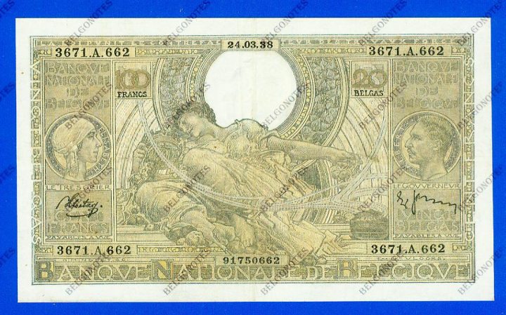 100 Francs Type Vloors 1938 * Lot 1902610662