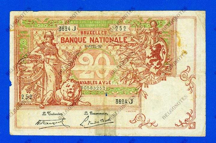 20 Francs Type Vermiljoen 1920 * Lot 1902613624
