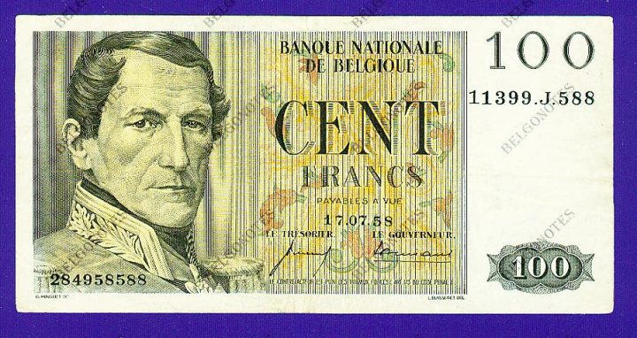 100 Francs Type Eeuwfeest*1958*Lot 1902618588