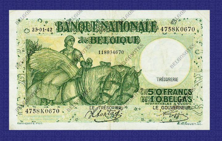 50 Francs Type Anto Carte*1942** Lot 1902610670