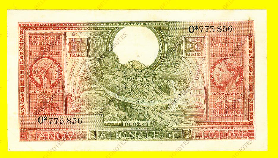 100 Francs Type Londen*01-02-1943*Lot 1902613856
