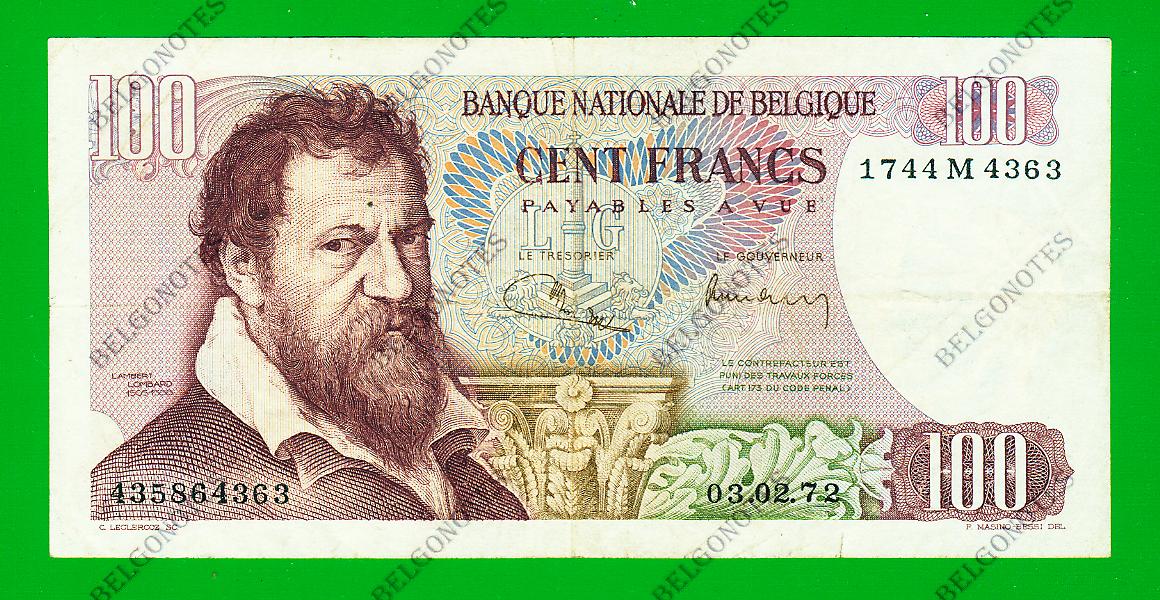100 Francs Type Lombard 1972 * Lot 1902614363