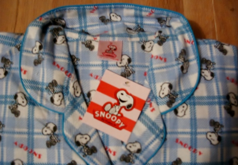 Snoopy nieuwe flanellen pyama in verpakking