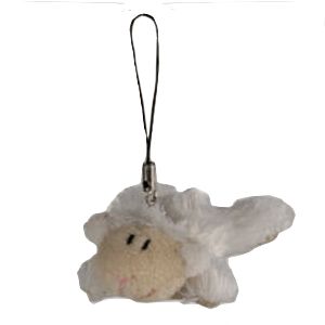 GSM Hangertje Mobile Charm Pluche Animals : Schaap Dolly Wolly