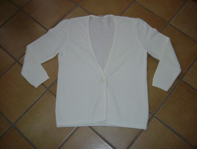 ecru cardigan L