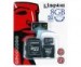 Foto 1 van KINGSTON Micro SD 8 GB + 2 adap + USB reader