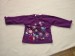 Foto 2 van Paars ribfluelen broek & t-shirt, maat 68 meisjes