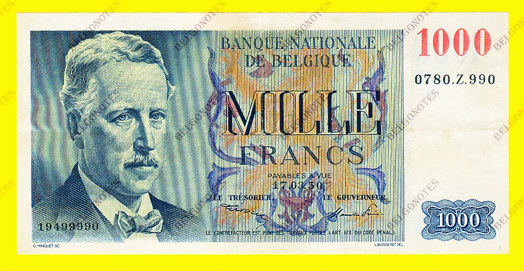 1000 Francs Type  Eeuwfeest 1950 * Lot 1902619990