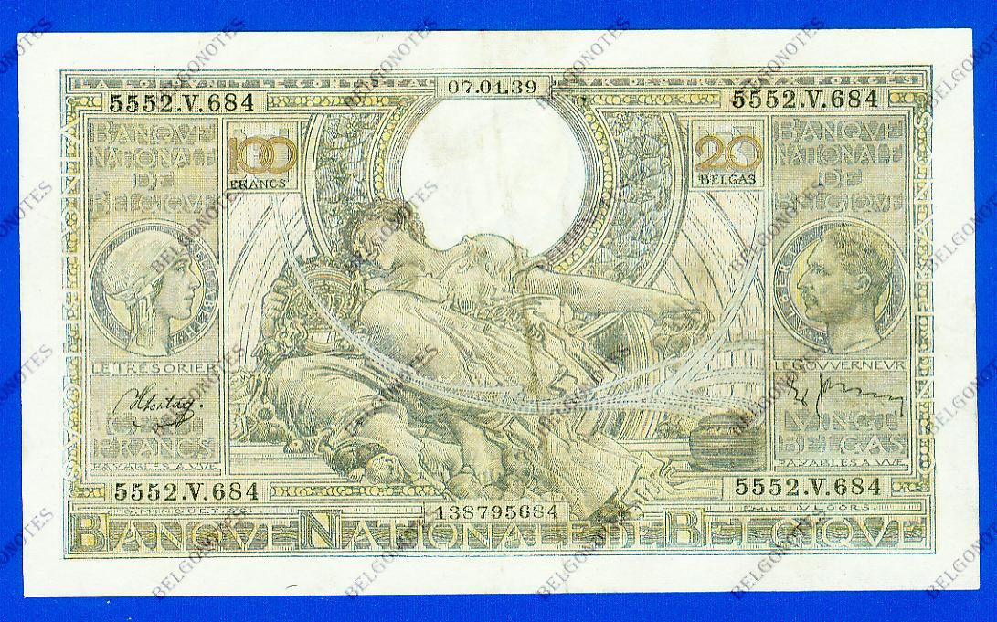 100 Francs Type Vloors 1939 * Lot 1902615684
