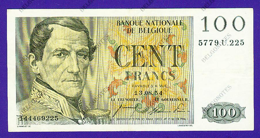 100 Francs Type Eeuwfeest*1954*Lot 1902619225