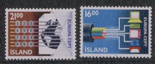 Ysland yvertnrs: 635/36  postfris