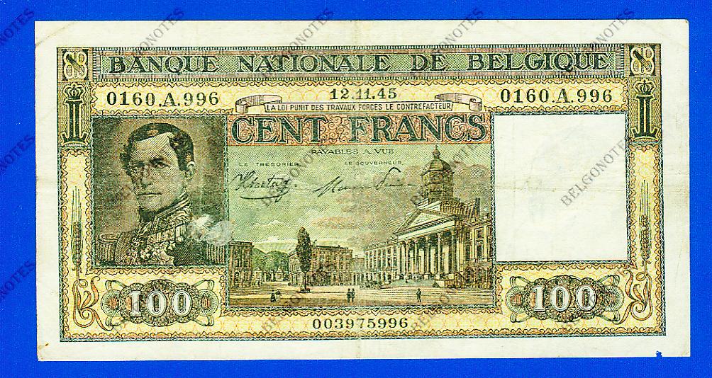 100 Francs Type Dynastie*1945*Lot 1902615996
